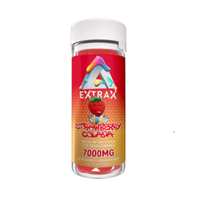 Load image into Gallery viewer, Adios THCA+D9p (THCP)+D8 Live Resin Gummies 7000mg | Adios Extrax Gummies - Strawberry Colada | Extrax Adios Strawberry Colada Gummies 350mg gummy/7000mg | THCA, Delta-9P, and Delta-8 Live Resin Gummies 20 pieces per jar | Adios Gummies - Strawberry Colada 350mg | Adios Blend - Strawberry Colada 7000mg edible gummies | CBD Direct Solutions
