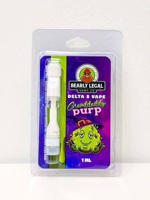 Bearly Legal - Delta 8 THC Granddaddy Purp Vape Carts 1ml | Barely Legal GDP Delta-8 Carts | CBD Direct Solutions