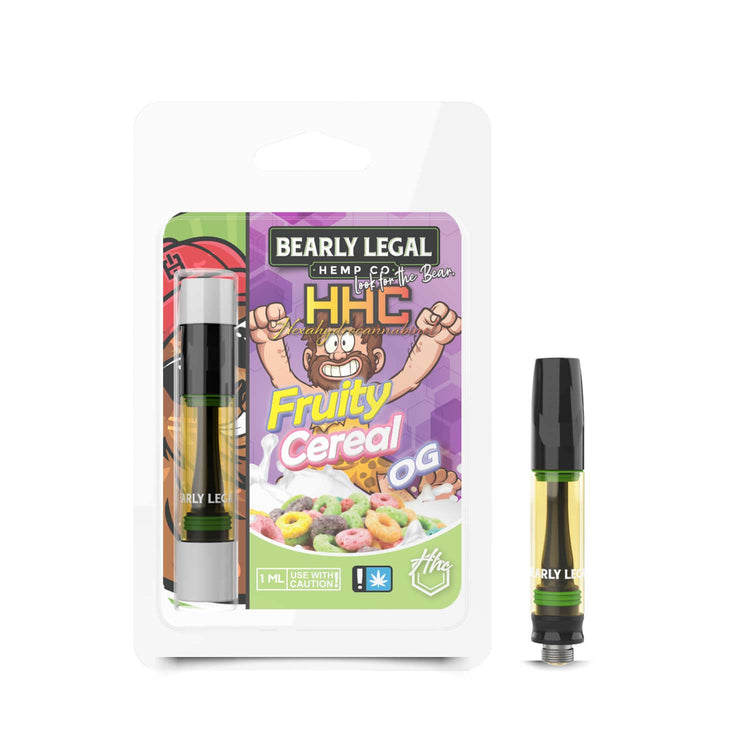 Bearly Legal Fruity Cereal HHC Vape Carts 1ml | Barely Legal HHC Vape Cartridge | $19.99 HHC Carts | CBD Direct Solutions