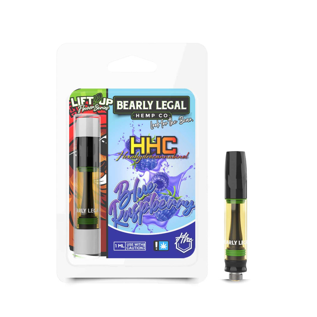 Bearly Legal Blue Raspberry HHC Vape Carts 1ml | Barely Legal HHC Vape Cartridge | $19.99 HHC Carts | CBD Direct Solutions