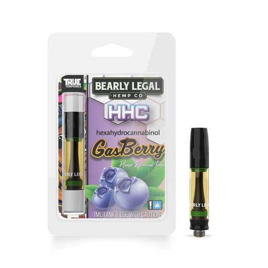 Bearly Legal Gas Berry HHC Vape Carts 1ml | Barely Legal HHC Vape Cartridge | $19.99 HHC Carts | CBD Direct Solutions