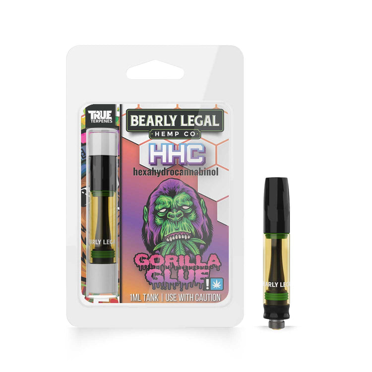 Bearly Legal Gorilla Glue HHC Vape Carts 1ml | Barely Legal HHC Vape Cartridge | $19.99 HHC Carts | CBD Direct Solutions