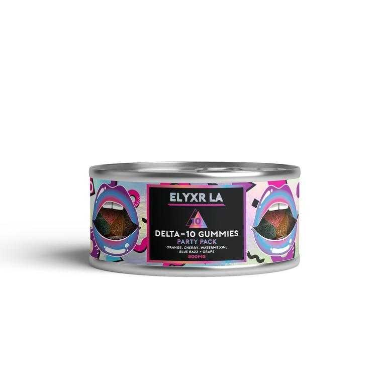 Elyxr Delta-10 Party Pack Edible Gummies 500mg | CBD Direct Solutions