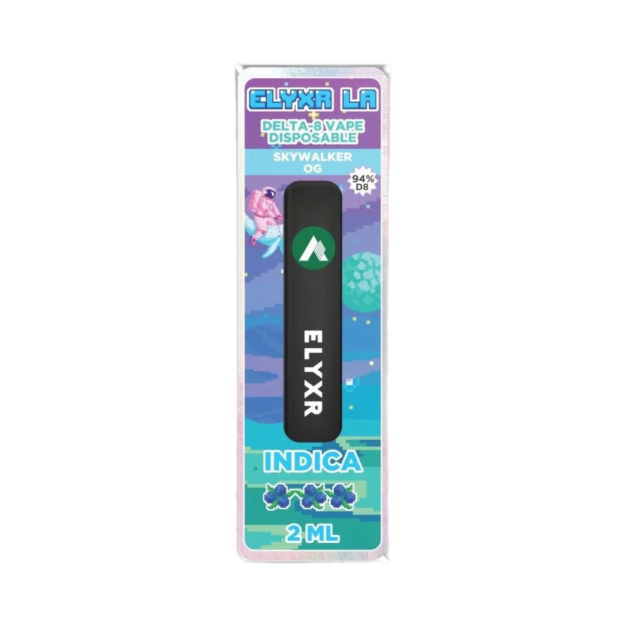 Elyxr Delta-8 THC Skywalker OG Disposable Vape Devices 2000mg | Elyxr Delta-8 Indica Disposable 2ml/2g (94%) | CBD Direct Solutions