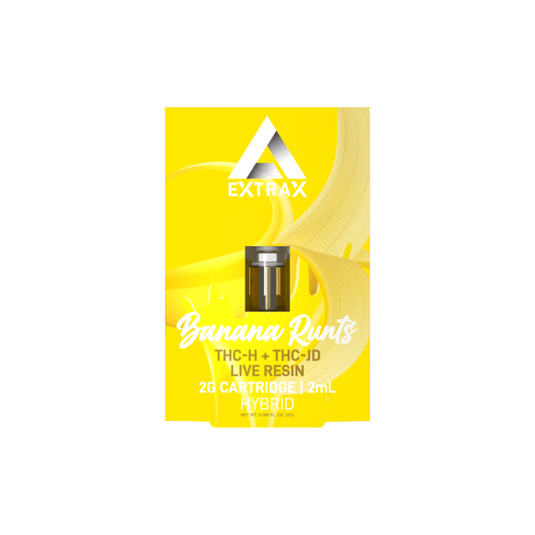 Lights Out THCh and THCjd Live Resin - Banana Runts Vape Cartridges 2g | Banana Runtz (Hybrid) Live Resin Vape Carts 2ml | Lights Out - Quintuplet Live Resin Blend - Banana Runtz (Hybrid) | Delta Extrax - Lights Out - THCP, THCh, THCjd, Delta-8, Delta-10 THC Live Resin Vape Carts | Banana Runts 2-gram Cart | CBD Direct Solutions