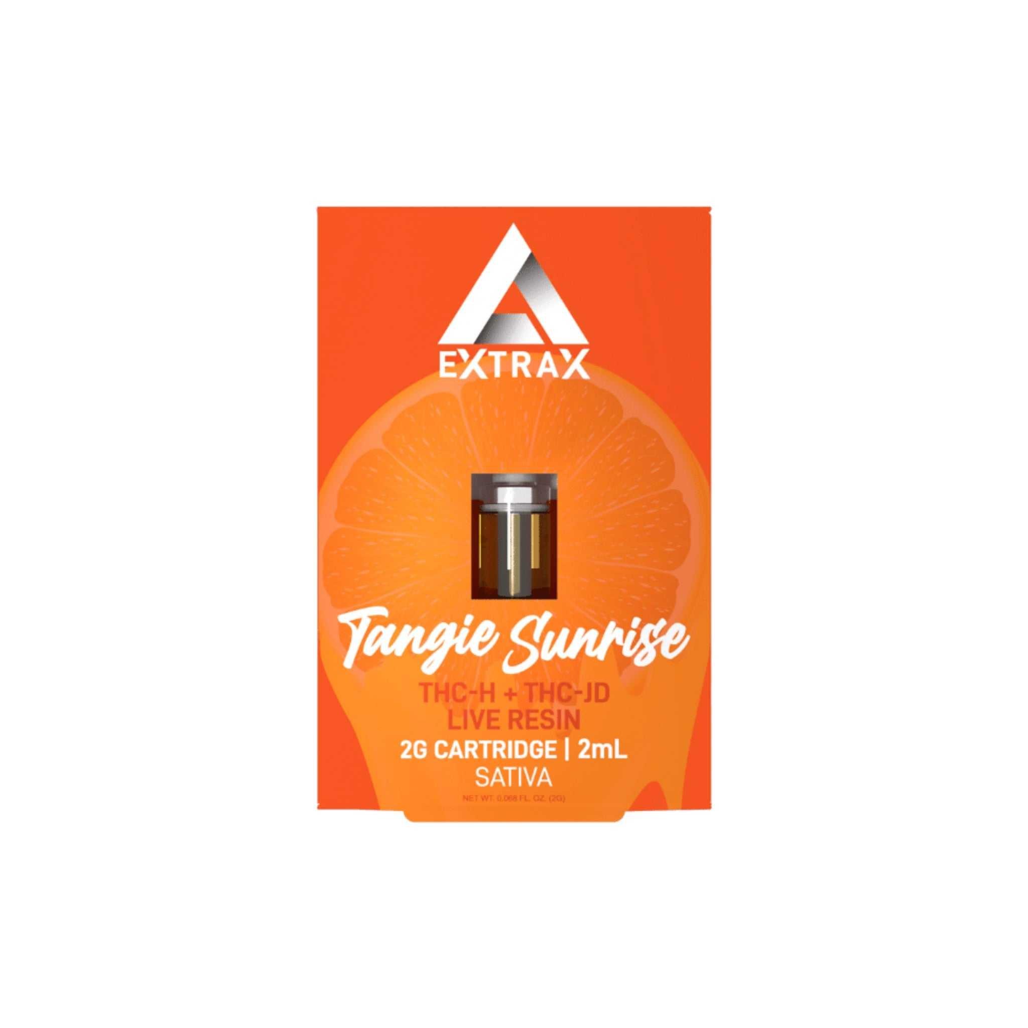 Lights Out THCh and THCjd Live Resin - Tangie Sunrise Vape Cartridges 2g | Extrax Lights Out Tangie Sunrise (Sativa) Live Resin Vape Carts 2ml | Lights Out - Quintuplet Live Resin Blend - Tangie SUnrise (Sativa) | Delta Extrax - Lights Out - THCP, THCh, THCjd, Delta-8, Delta-10 THC Live Resin Vape Carts | Tangie Sunrise Lights Out 2-gram Cart | CBD Direct Solutions
