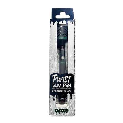 OOZE Panther Black Twist Slim Pen | Ooze Black 510-thread Vape Battery | CBD Direct Solutions