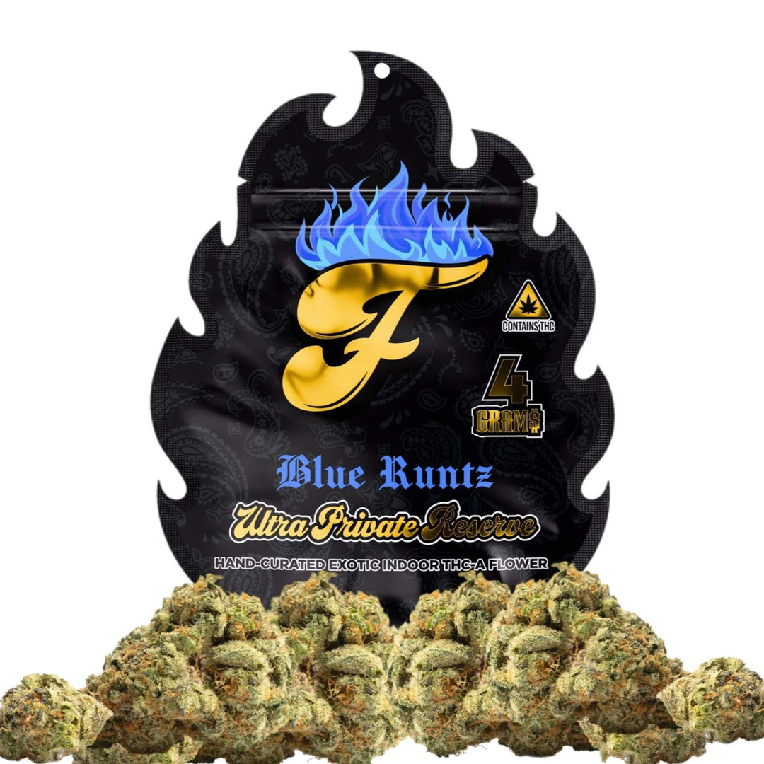 Fuego Ultra Private Reserve Exotic Indoor Blue Runtz THCA Flower 4 Grams Packaging – CBD Direct Solutions