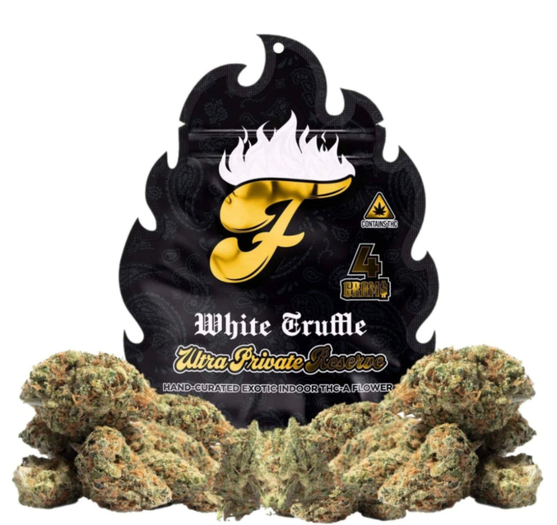 Fuego Ultra Private Reserve White Truffle THCA Flower – 4 grams, exotic indoor hemp package with buds and nugs | CBD DIrect Solutions