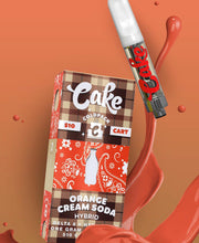 Load image into Gallery viewer, Authentic Coldpack Cake Vape Carts | Cake Coldpack 510 Thread Vape Cartridges | Authentic Cake Coldpack Vape Carts - Orange Cream Soda | Cake Coldpacks - Orange Cream Soda (Hybrid) Carts | Cake Cold-pack Vaporizing Carts - Orange Cream Soda (Hybrid) 1ml | CBD Direct Solutions
