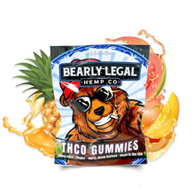 Load image into Gallery viewer, Bearly Legal THC-O Pineapple Guava Gummies 200mg | THCO Gummies Pineapple Guava 200mg | CBD Direct Solution
