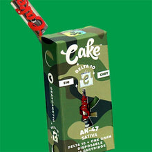 Load image into Gallery viewer, Authentic Cake Delta-10 THC Vape Carts - AK-47 940mg | Delta-10 Cake Vape Carts 1ml - AK-47 (Sativa) | Cake Delta 10 Vaporizing Cartridges | AK47 - Delta-10 THC Vape Carts by Cake | Cake D10 Carts - AK-47 - Sativa | CBD Direct Solutions
