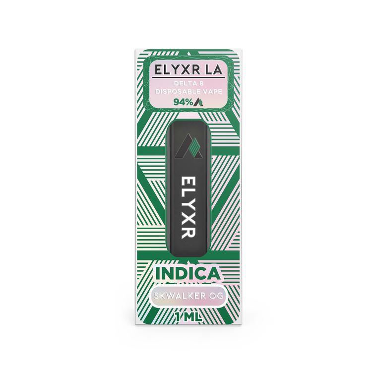 Elyxr LA Delta-8 THC Skywalker OG (Indica) Disposable Vape Pens 1000mg/1ml/1g | CBD Direct Solutions