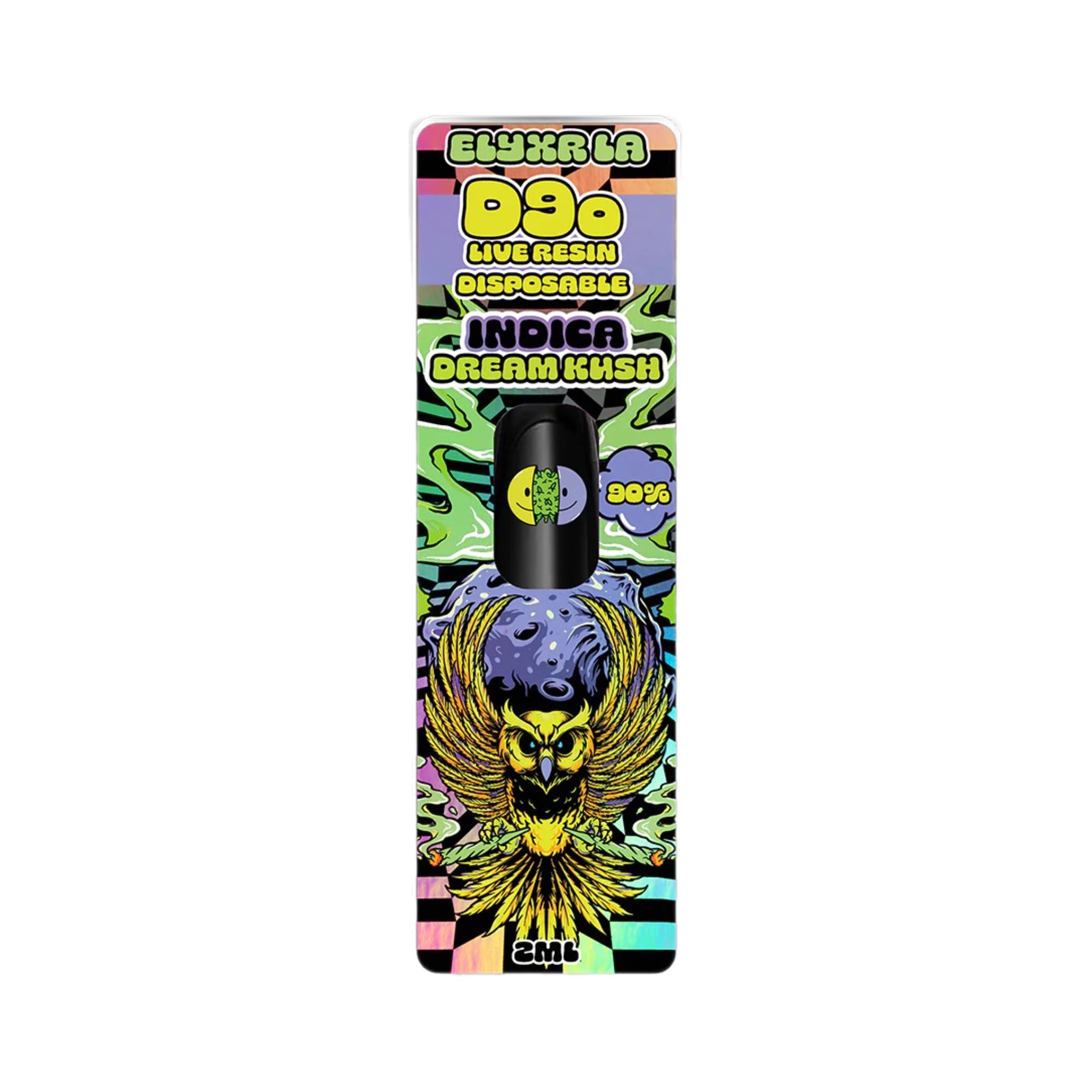 ELYXR D9o Dream Kush Live Resin Disposable Vape Device 2000mg | Elyxr Delta-9o Live Resin Disposable Vape 2mg - Dream Kush (Indica) | Elyxr D90 THC Disposable - Dream Kush | Elyxr Dream Kush D9o | CBD Direct Solutions