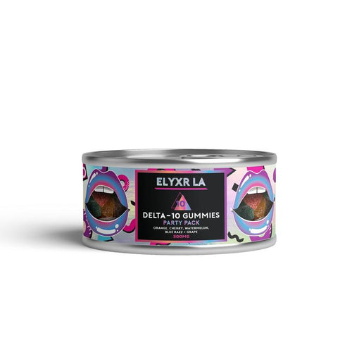 Elyxr Delta 10 Party Pack Gummies 500mg | Elyxr LA Delta 10 Gummies 500mg | CBD Direct Solutions