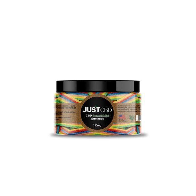 JUST CBD Rainbow Ribbon Edible Gummies 250mg | CBD Direct Solutions