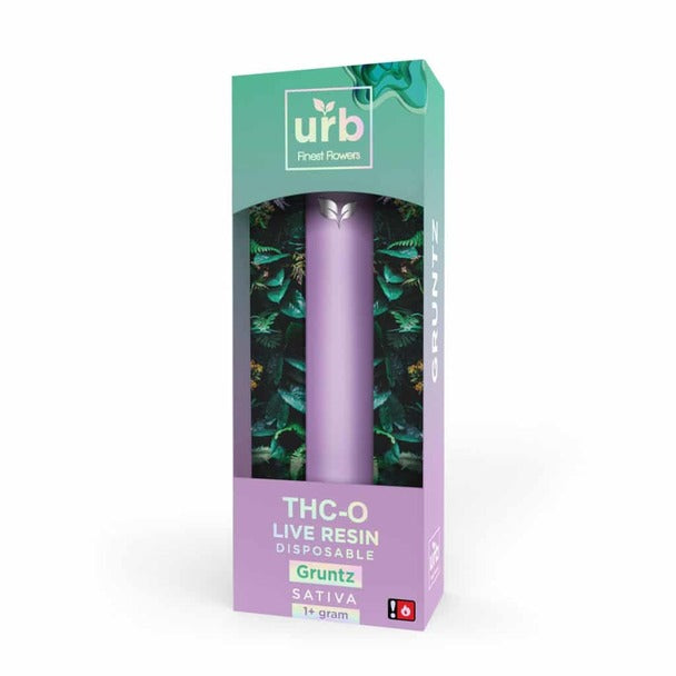 Urb THC-O Live Resin Gruntz XL Disposable Vape | Urb THCO Live Resin Disposable Vape Pen 2 gram | CBD Direct Solutions
