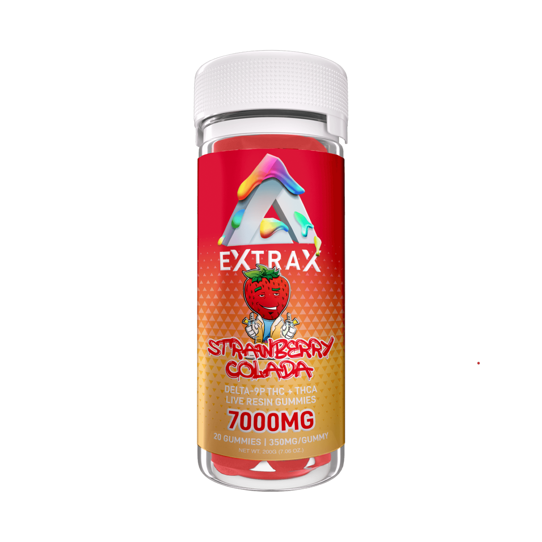 Adios | Extrax Live Resin Gummies | THCA+D9P THC | 350mg gummy/7000mg CBD Direct Solutions Extrax