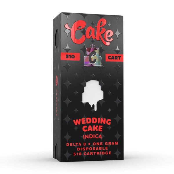 Authentic Cake Delta-8 THC Carts - Wedding Cake (Indica) | Delta 8 THC - Cake Authentic Vape Cartridges - Wedding Cake | Delta 8 Cake Indica Carts 1ml | Wedding Cake - Delta 8 Cake Carts | Cake - D8 Vape Carts | Cake - Delta 8 Wedding Cake Vaporizing Cartridges | CBD Direct Solutions