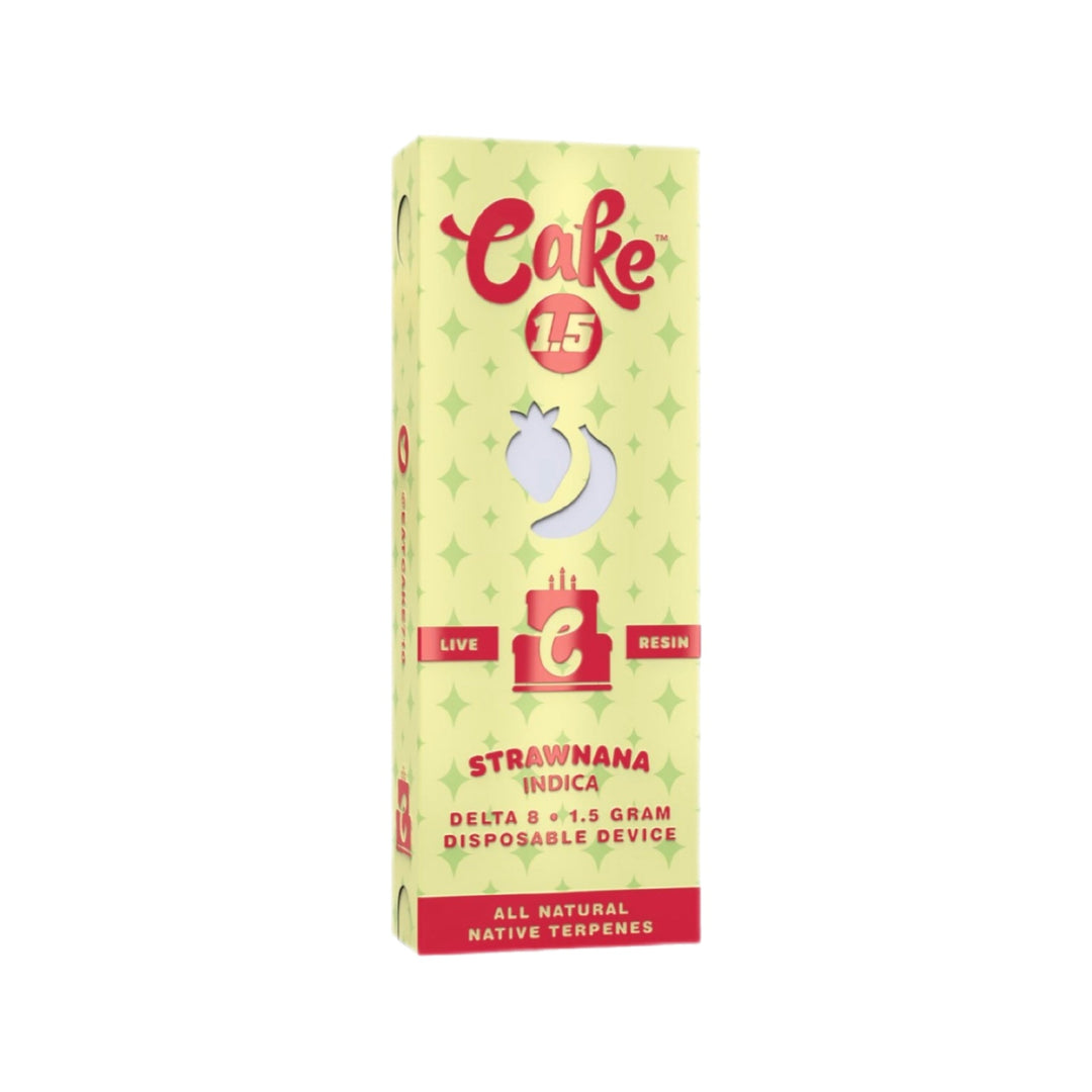 Cake | Delta-8 THC | Live Resin | Disposable Vapes | 1.5 grams CBD Direct Solutions Cake