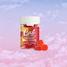 Load image into Gallery viewer, Cali Extrax Live Resin Infused Gummies - Strawberry Mango Madness | Live Resin Gummies - Strawberry Mango Madness 125mg per piece | Cali Extrax Live Resin Gummies 2500mg (125mg per piece) | Strawberry Mango Live Resin Gummies by Cali Extrax | Best Live Resin Infused Gummies | Best Live Resin Gummies | Live Resin Gummy 125mg - Strawberry Mango Madness | Live Resin Gummies 2500mg | CBD Direct Solutions

