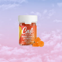 Load image into Gallery viewer, Cali Extrax Live Resin Infused Gummies - Orange County Creamsicle | Live Resin Gummies - Orange County Creamsicle 125mg per piece | Cali Extrax Live Resin Gummies 2500mg (125mg per piece) | Orange Creamsicle Live Resin Gummies by Cali Extrax | Best Live Resin Infused Gummies | Best Live Resin Gummies | Live Resin Gummy 125mg - Orange County Creamsicle | Live Resin Gummies 2500mg | CBD Direct Solutions
