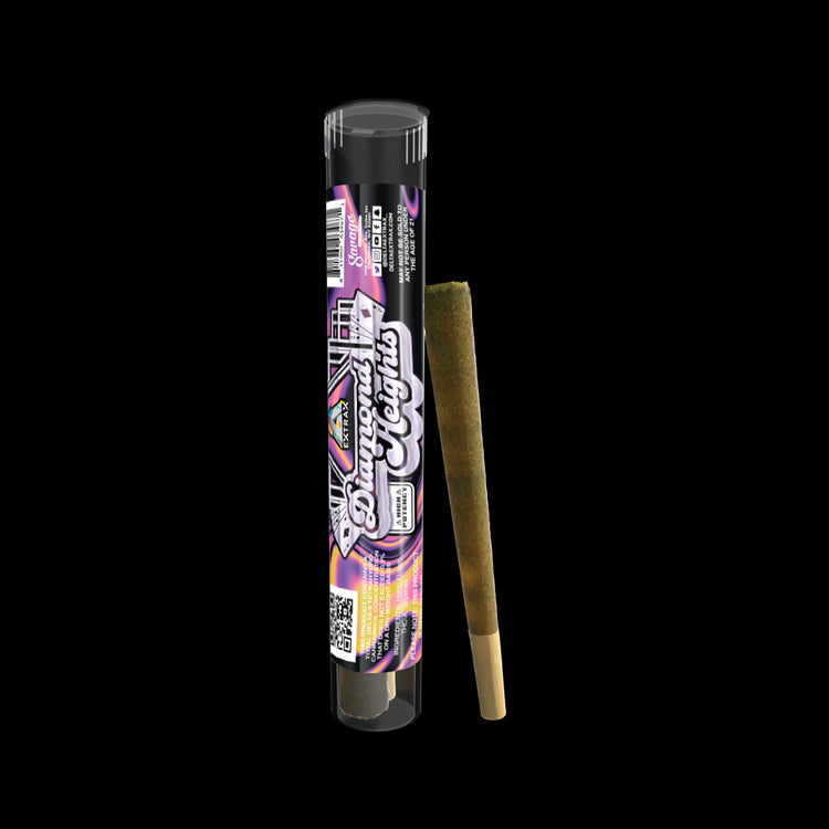 Delta Extrax Diamond Heights THCA Exotic Bubba Kush Prerolls 1.3 grams (2PK) | Extrax Diamond Heights THCA Exotic Bubba Kush Indica Prerolls 2-pack | Bubba Kush THCA Exotic Indoor Flower Pre-rolls 26.72% potency/2ct | CBD Direct Solutions