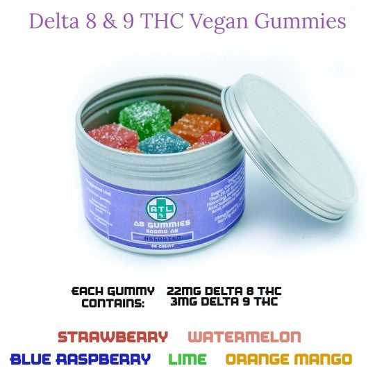Delta 8 and 9 Vegan Gummies 300mg-600mg CBD Direct Solutions CBD Direct Solutions, LLC