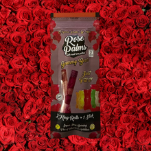 Load image into Gallery viewer, Real Rose Pedal Blunt Wrap Rolls - Gummy Bears | Rose Pedal Gummy Bear Wraps | Organic Rose Pedal Rolls | Slow-Burning Rose Pedal Wraps | Gummy Bears Blunt Wrap Rolls 2-gram | Nicotine and Tobacco Free | Preroll Rose Wraps | Rose Palms King Rolls | Leaf Palms Real Rose Pedal Wrap Rolls | CBD Direct Solutions 
