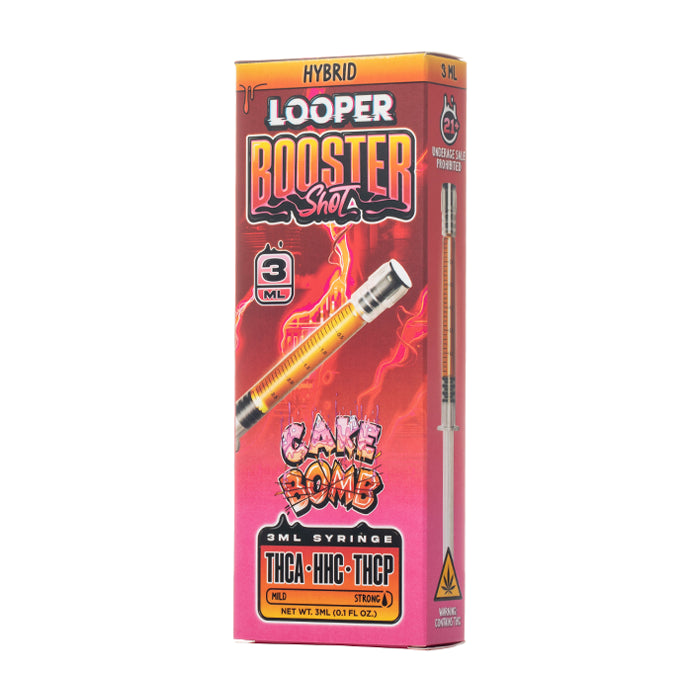 Looper Booster Shot Cake Bomb Hybrid hemp-derived THCA concentrate in 3 g / 3 mL syringe | CBD Direct Solutions
