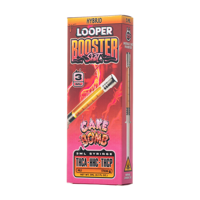 Looper Booster Shot Cake Bomb Hybrid hemp-derived THCA concentrate in 3 g / 3 mL syringe | CBD Direct Solutions
