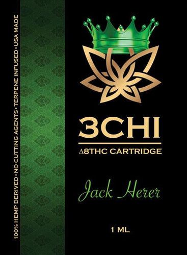 Delta 8 THC 3CHI Jack Herer Vape Carts 1 ml | CBD Direct Solution