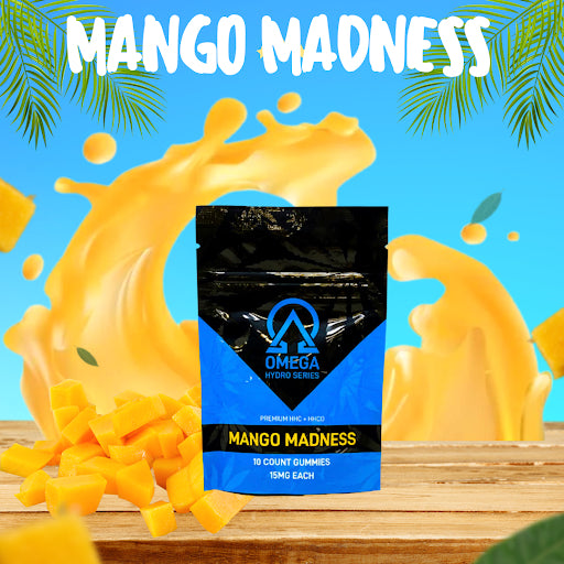 Delta Extrax HHC + HHC-O Mango Madness Gummies 150mg | Extrax Mango Madness HHC Plus HHCO gummies 15mg each | HHC Plus HHC-O Gummies by Delta Extrax - Mango Madness | CBD Direct Solutions