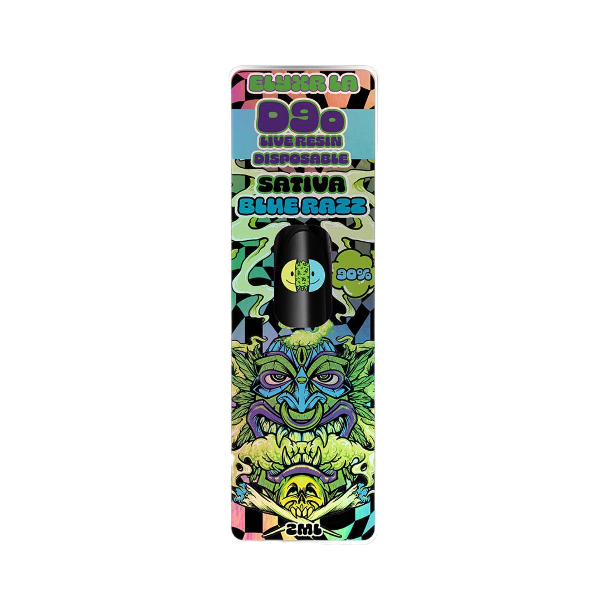 ELYXR D9o THC Blue Razz Live Resin Disposable Vape Device 2000mg | Elyxr Delta-9o Live Resin Disposable Vape 2mg - Blue Razz (Sativa) | Elyxr D90 THC Disposable - Blue Razz | Elyxr Blue Razz D9o THC | CBD Direct Solutions 