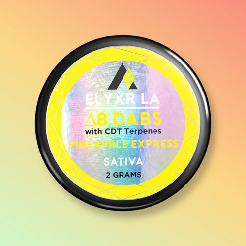 Elyxr Delta-8 THC Pineapple Express Dabs - Sativa 2g | Elyxr Delta-8 Dabs - Two Gram Jar | Elyxr D8 THC Dabs - 2 grams | Pineapple Express Delta-8 Concentrates | CBD Direct Solutions