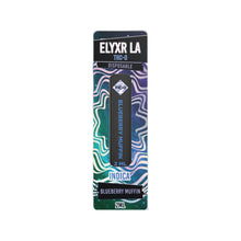 Load image into Gallery viewer, Elyxr THCO Blueberry Muffin Disposable 2ml/2g | Elyxr THC-O Blueberry Muffin 2000mg Disposable Vape Devices | ELYXR LA THCo Disposable Vapes 2 gram | ELYXR THCO-acetate in a 2-gram pen | Elyxr Blueberry Muffin Disposable Vape Devices 2000mg | CBD Direct Solutions
