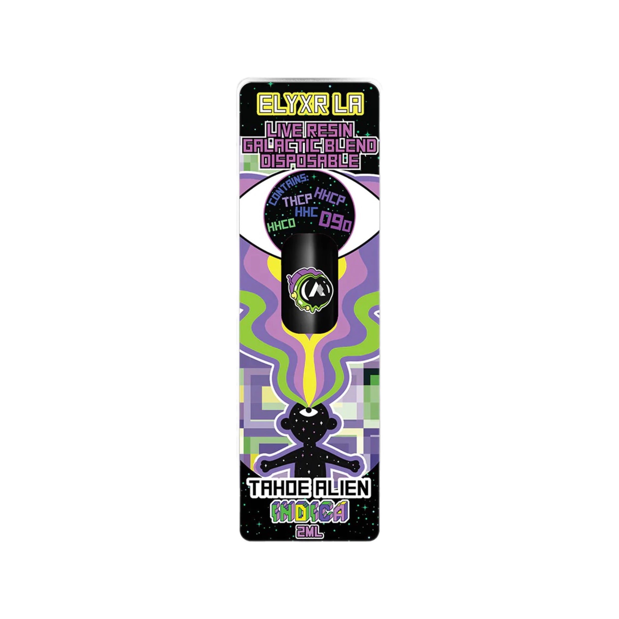 Elyxr Galactic Live Resin Blended Disposable Vape 2g - Tahoe Alien (Indica) | Elyxr D90+HHC+THCP+HHCP+HHCO Live Resin Blended Disposable Vapes 2000mg | Galactic Tahoe Alien Live Resin Disposable 2ml | ELYXR LA Galactic Live Resin Rechargeable Disposables - Tahoe Alien | Elyxr Live Resin Blends | CBD Direct Solutions 