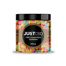 Load image into Gallery viewer, JUST CBD Gummies Sour Worms and Sour Bears | CBD Direct Solutions
